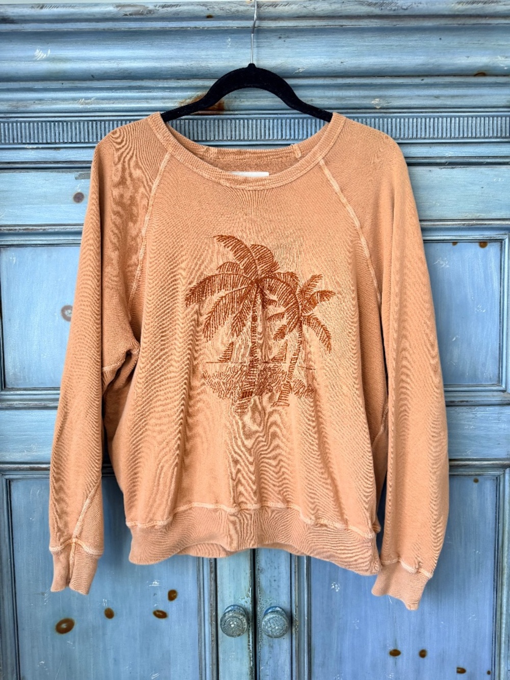 The Great College Sweatshirt embroidered Palm Tree Size 1 (S)